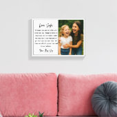 Best Sister Script Photo Collage Canvas Afdruk (Insitu (Woonkamer))