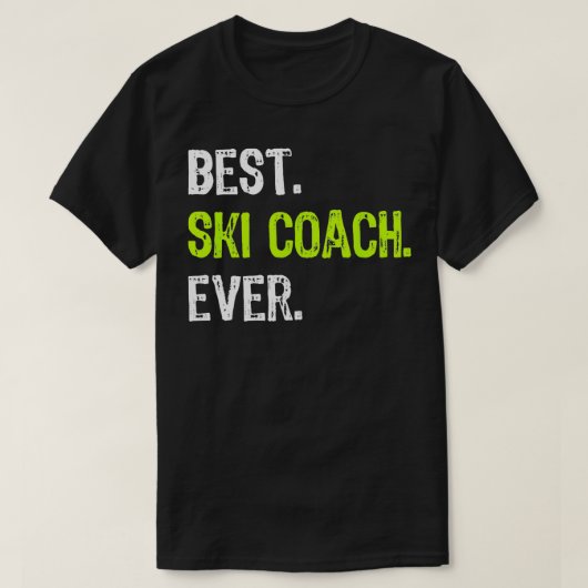 Best SKI COACH ooit T-shirt (Design voorkant)