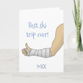 Best Ski Trip Ever Arm in cast Funny krijgt een go Kaart