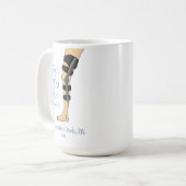 Best Ski Trip Ever Funny knie brace Koffiemok (Voorkant links)