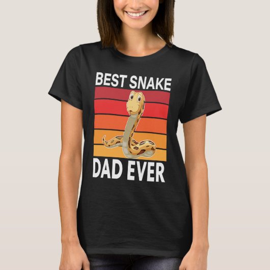Best Snake Dad Ever I Snake T-shirt (Voorkant)