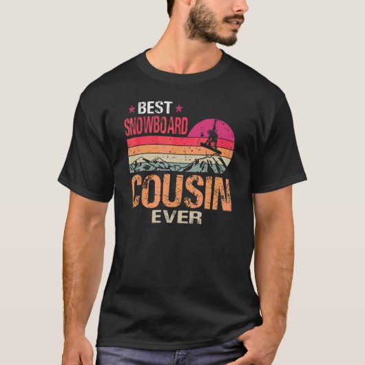 Best Snowboard Cousin Ever Vaderdag T-shirt (Voorkant)