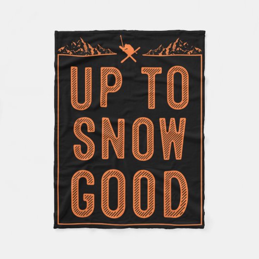 Best Snowboard Skiing Ride Cute Skiers Mannen Wo Fleece Deken (Voorkant)