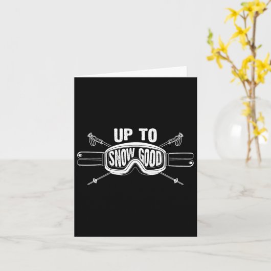 Best Snowboard Skiing Ride Cute Skiers Mannen Wo Kaart (Gele Bloem)