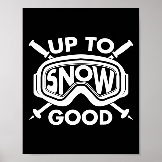 Best Snowboard Skiing Ride Cute Skiers Mannen Wo Poster (Voorkant)