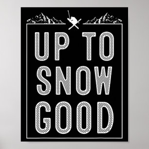 Best Snowboard Skiing Ride Cute Skiers Mannen Wo Poster