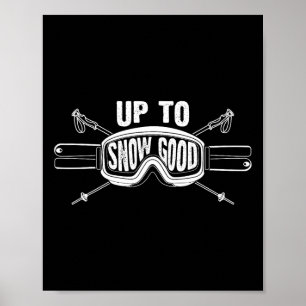 Best Snowboard Skiing Ride Cute Skiers Mannen Wo Poster