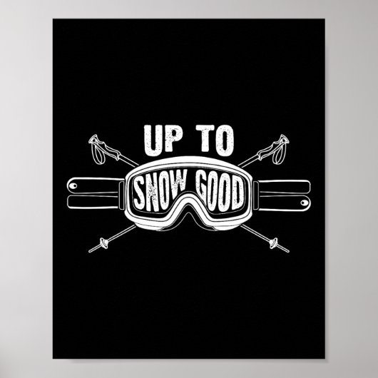 Best Snowboard Skiing Ride Cute Skiers Mannen Wo Poster (Voorkant)
