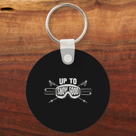 Best Snowboard Skiing Ride Cute Skiers Mannen Wo Sleutelhanger (Voorkant)