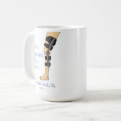 Best Snowboard Trip Ever Funny knie brace Koffiemok (Voorkant links)