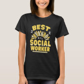 Best Social Worker Graduation Job Work T-shirt (Voorkant)