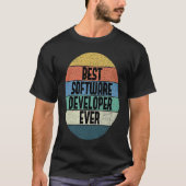 Best Software Developer Ever Coder Engineer T-shirt (Voorkant)