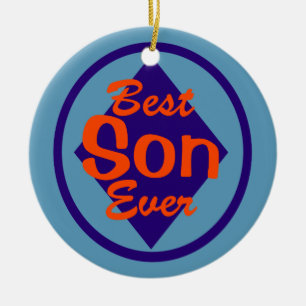 Best Son Ever Personalized Photo Ornament