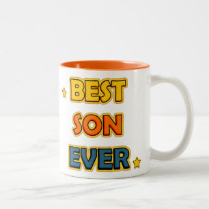 Best Son ever Tweekleurige Koffiemok