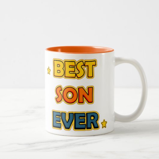 Best Son ever Tweekleurige Koffiemok (Rechts)