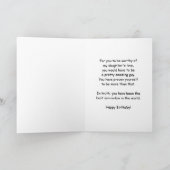 Best Son-in-law in the World Birthday Kaart (Binnen)