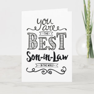 Best Son-in-law in the World Birthday Kaart