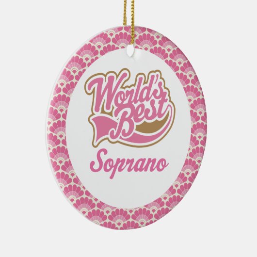 Best Soprano Gift Ornament ter wereld (Rechts)