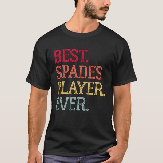 Best Spades Player Ever  Spades Card Game  1 T-shirt (Voorkant)