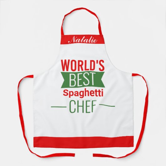 Best    SpaghettiChef    op maat Schort (Voorkant)
