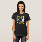 Best Speller Ever Spelling Bee Cahmpion T-shirt (Voorkant volledig)