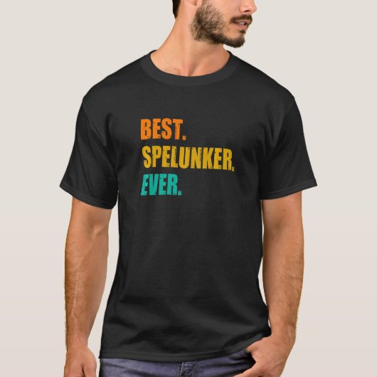 Best Spelunker Ever Caving Speleology Potholing Sp T-shirt (Voorkant)