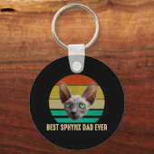 Best Sphynx Pap Ever Cute Funny Hairless Cat Lover Sleutelhanger (Voorkant)