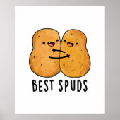 Best Spuds Cute Best Buddies Potato Pun Poster (Voorkant)