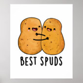 Best Spuds Funny Best Buddies Potato Pun Poster (Voorkant)