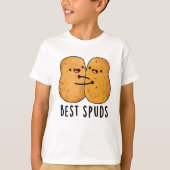 Best Spuds Funny Best Buddies Potato Pun T-shirt (Voorkant)