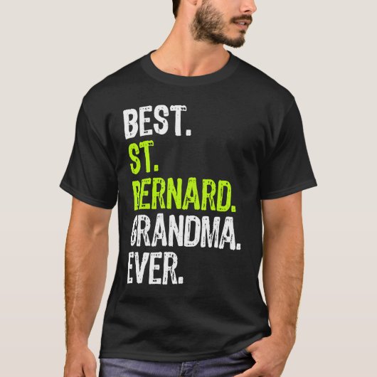 Best St Bernard Grandma Ever Dog T-shirt (Voorkant)