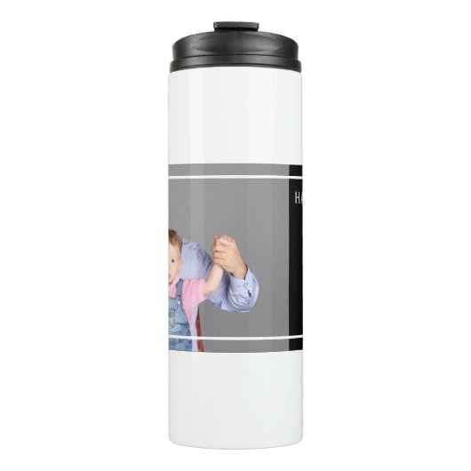 Best Step Dad Happy Vaderdag Photo Thermosbeker (Voorkant)