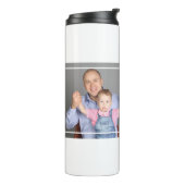 Best Step Dad Happy Vaderdag Photo   Thermosbeker (Gedraaid links)