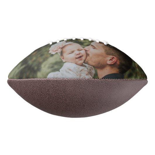 Best Step Pap Ever Aangepast Foto Rustic Burlap American Football (Gedraaid 90)