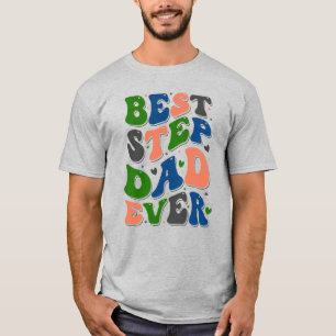 Best Step Pap Ever Colorful Retro Typografie T-shirt
