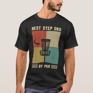 Best Stepdad by Verre Mannen Golf Retro Sunset Pap T-shirt