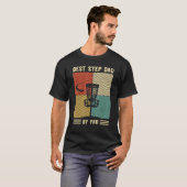 Best Stepdad by Verre Mannen Golf Retro Sunset Pap T-shirt (Voorkant volledig)