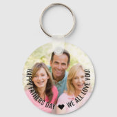 Best Stepdad Ever Happy Fathers Day Foto Sleutelha Sleutelhanger (Achterkant)