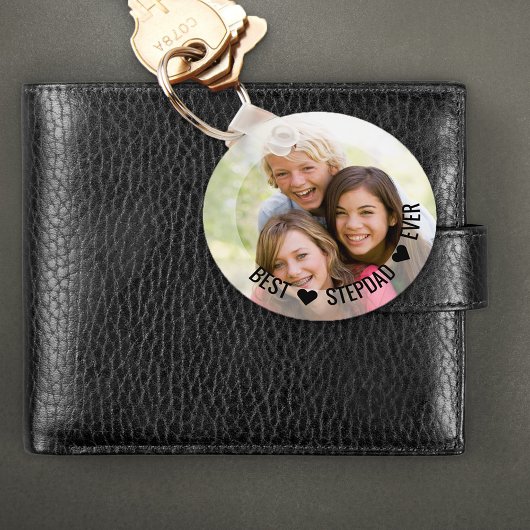 Best Stepdad Ever Happy Fathers Day Foto Sleutelha Sleutelhanger