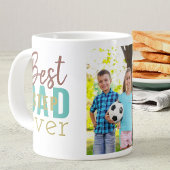 Best Stepdad Ever Typography and Custom Photo Grote Koffiekop