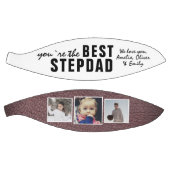 Best Stepdad Typography 3 Photo Collage Basketbal (Panelen)