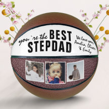 Best Stepdad Typography 3 Photo Collage