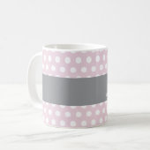 Best Stepdochter Pink and White Polka Dots V07 Koffiemok (Voorkant links)