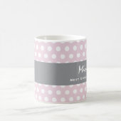 Best Stepdochter Pink and White Polka Dots V07 Koffiemok (Center)