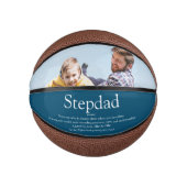 Best Stepfather Stepdad Ever Definition Photo Blue Basketbal (Voorkant)