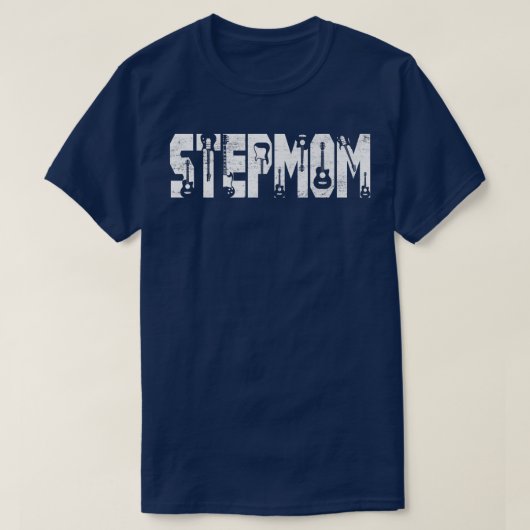 Best Stepmam Ever Guitar Lover Guitaris T-shirt (Design voorkant)