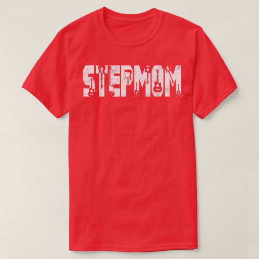 Best Stepmam Ever Guitar Lover Guitaris T-shirt (Design voorkant)