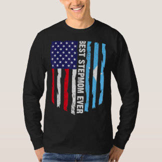 Best Stepmam ooit American Somalia Flag Graphic Mo T-shirt