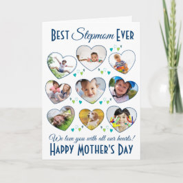 Best Stepmammmer Ever Moederdag Heart Foto Kaart