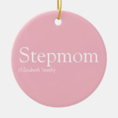 Best Stepmma, Stepmoeder Definition Roze Keramisch Ornament (Voorkant)